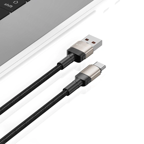 Kabel Tech-Protect Ultraboost Evo USB-A / USB-C 100W 5A 100cm Titanium