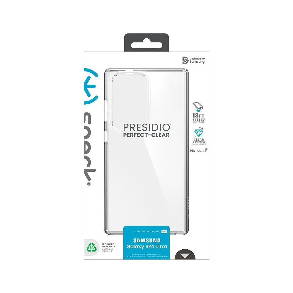 Hurtownia GSM - Etui Speck Presidio Perfect-Clear Samsung Galaxy S24 Ultra čiré/čiré - SPK588 - {ean13} - Hurt