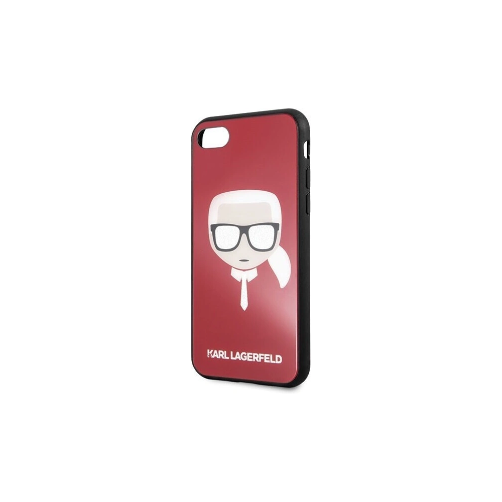 Hurtownia GSM - Karl Lagerfeld KLHCI8DLHRE Apple iPhone SE 2022/SE 2020/8/7 czerwony/red Iconic Glitter Karl`s Head - KLD068RED - {ean13} - Hurt