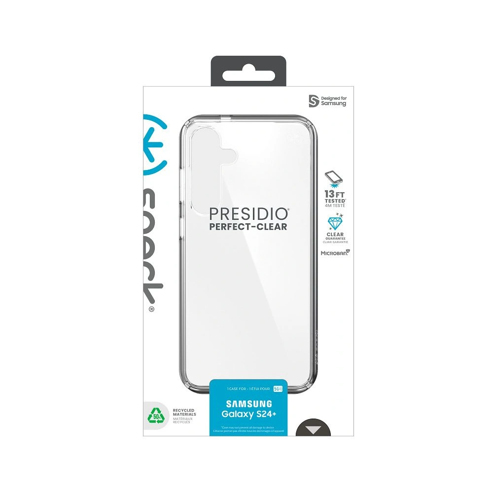 Hurtownia GSM - Etui Speck Presidio Perfect-Clear Samsung Galaxy S24+ Plus čiré/čiré - SPK589 - {ean13} - Hurt