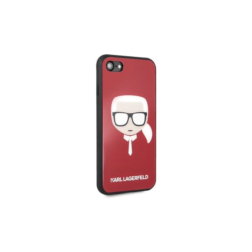 Hurtownia GSM - Karl Lagerfeld KLHCI8DLHRE Apple iPhone SE 2022/SE 2020/8/7 czerwony/red Iconic Glitter Karl`s Head - KLD068RED - {ean13} - Hurt
