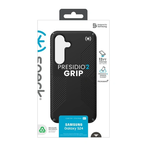 Etui Speck Presidio2 Grip Samsung Galaxy S24 black/slate grey/white