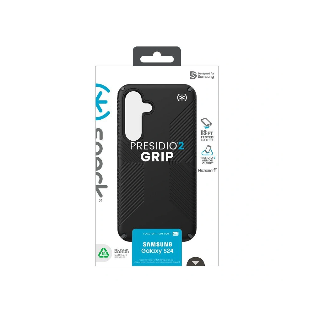 Hurtownia GSM - Etui Speck Presidio2 Grip Samsung Galaxy S24 negru/gri ardezie/alb - SPK590 - {ean13} - Hurt