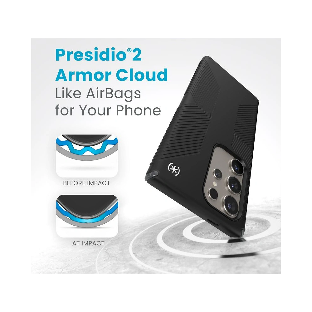Wholesale Speck Presidio2 Grip Samsung Galaxy S24 Ultra black/slate grey/white - SPK591 - {ean13} - Hurt