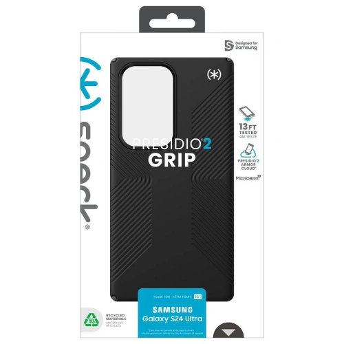 Etui Speck Presidio2 Grip Samsung Galaxy S24 Ultra black/slate grey/white