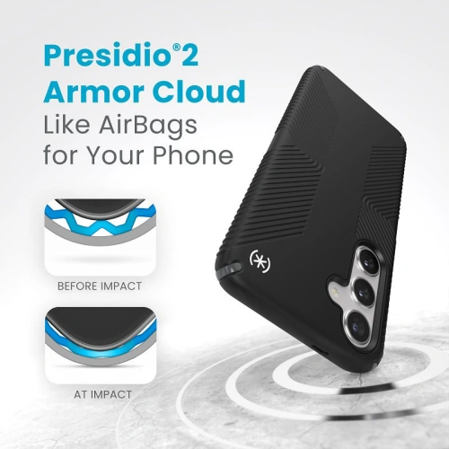 Etui Speck Presidio2 Grip Samsung Galaxy S24+ Plus black/slate grey/white