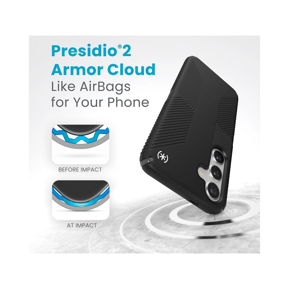 Wholesale Speck Presidio2 Grip Samsung Galaxy S24+ Plus black/slate grey/white - SPK592 - {ean13} - Hurt
