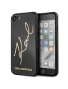 Karl Lagerfeld KLHCI8DLKSBK Apple iPhone SE 2022/SE 2020/8/7 black hard case Signature Glitter