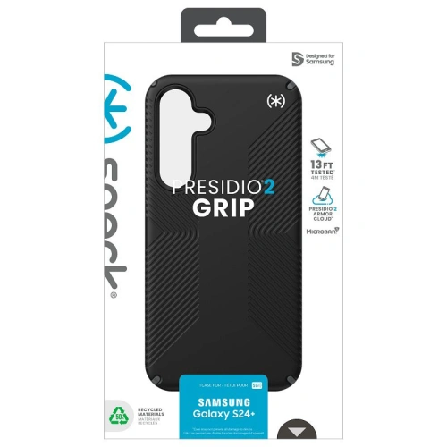 Etui Speck Presidio2 Grip Samsung Galaxy S24+ Plus black/slate grey/white