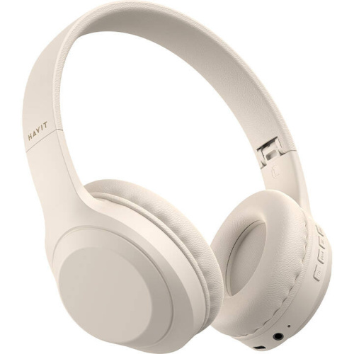 Havit Distributor - 6939119064525 - HVT284 - Havit H628BT Bluetooth 5.1 headphones beige - B2B homescreen