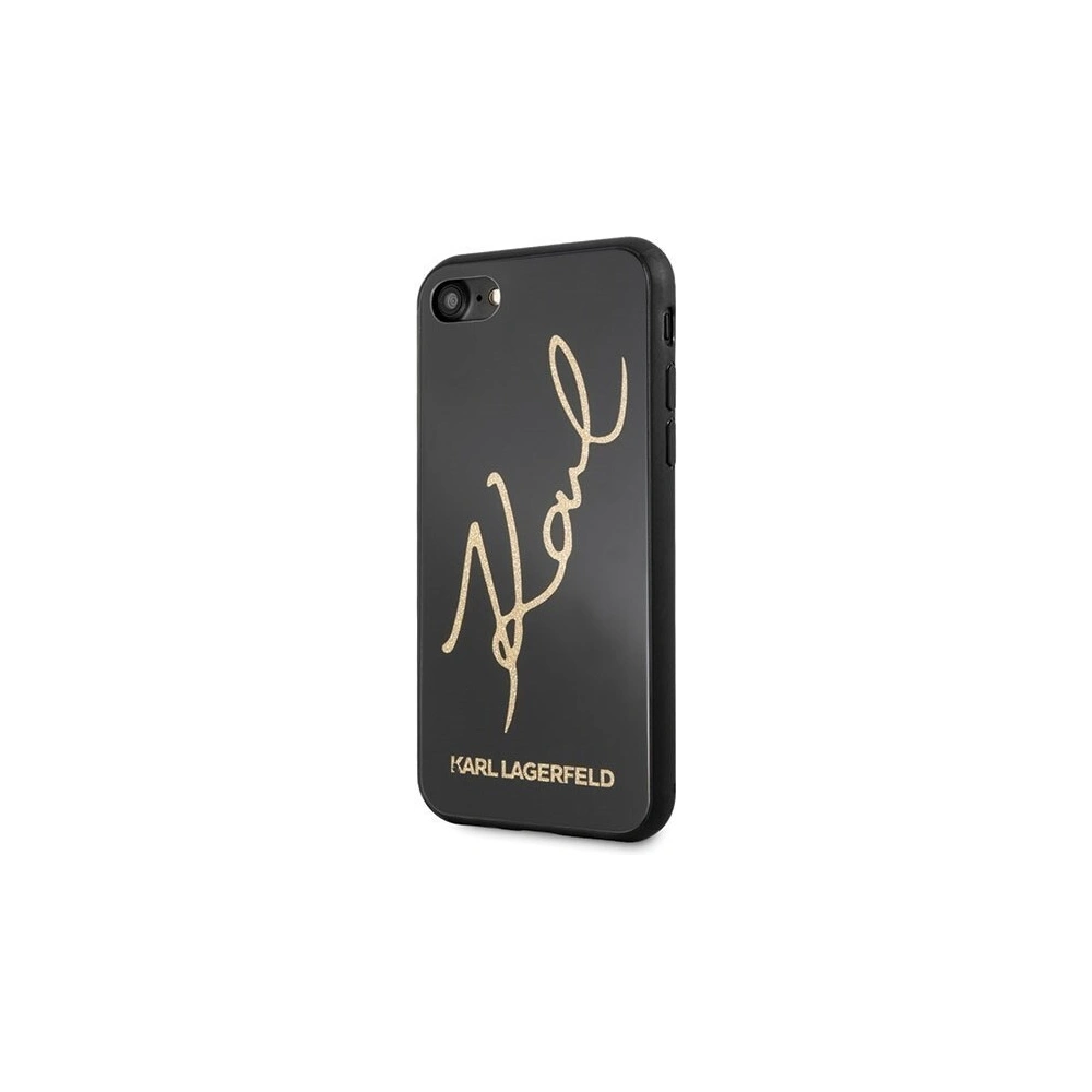 Hurtownia GSM - Karl Lagerfeld KLHCI8DLKSBK Apple iPhone SE 2022/SE 2020/8/7 czarny/black hard case Signature Glitter - KLD069BLK - {ean13} - Hurt