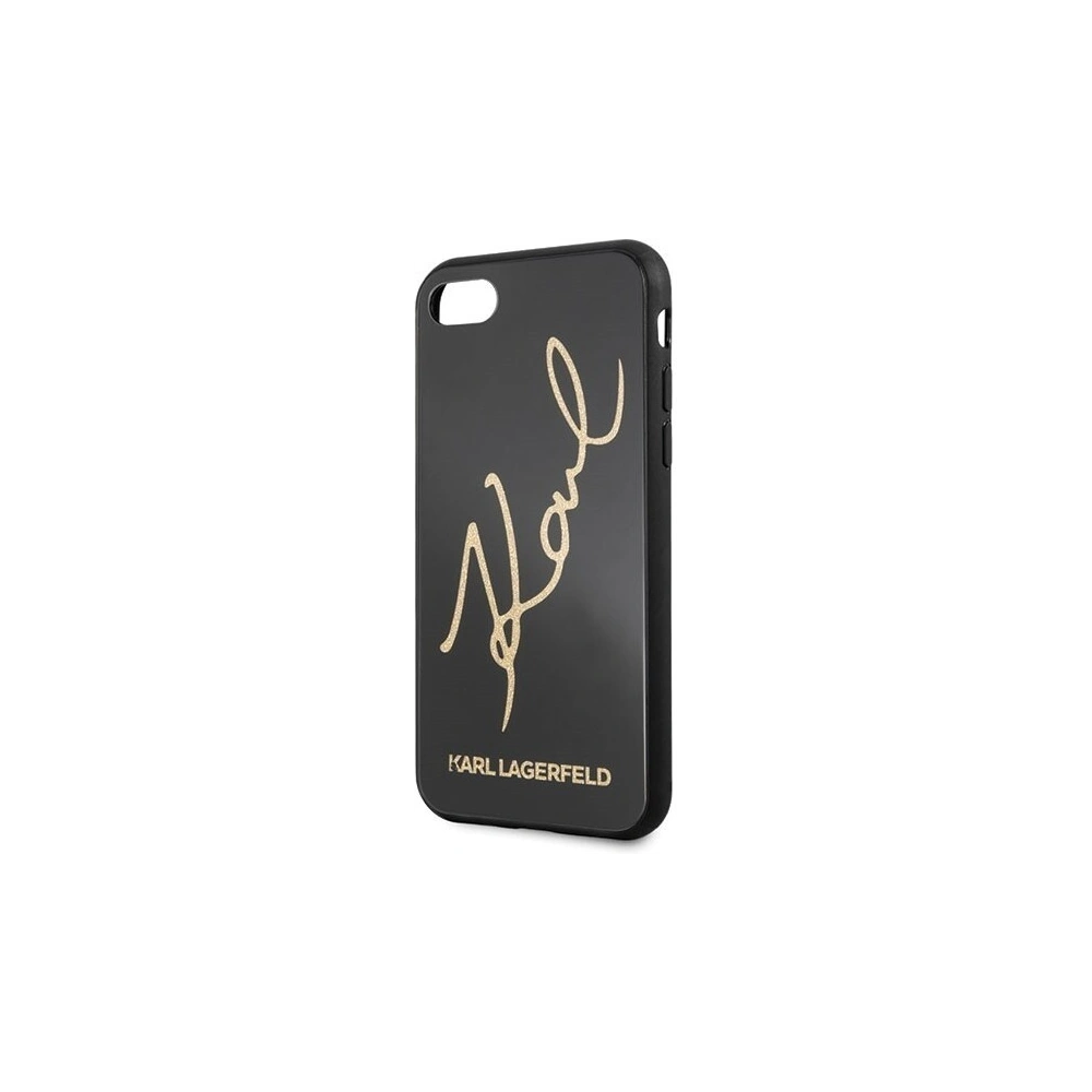 Hurtownia GSM - Karl Lagerfeld KLHCI8DLKSBK Apple iPhone SE 2022/SE 2020/8/7 czarny/black hard case Signature Glitter - KLD069BLK - {ean13} - Hurt