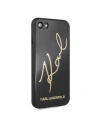 Hurtownia GSM - Karl Lagerfeld KLHCI8DLKSBK Apple iPhone SE 2022/SE 2020/8/7 schwarz/black Hartschale Signature Glitter - KLD069BLK - {ean13} - Hurt