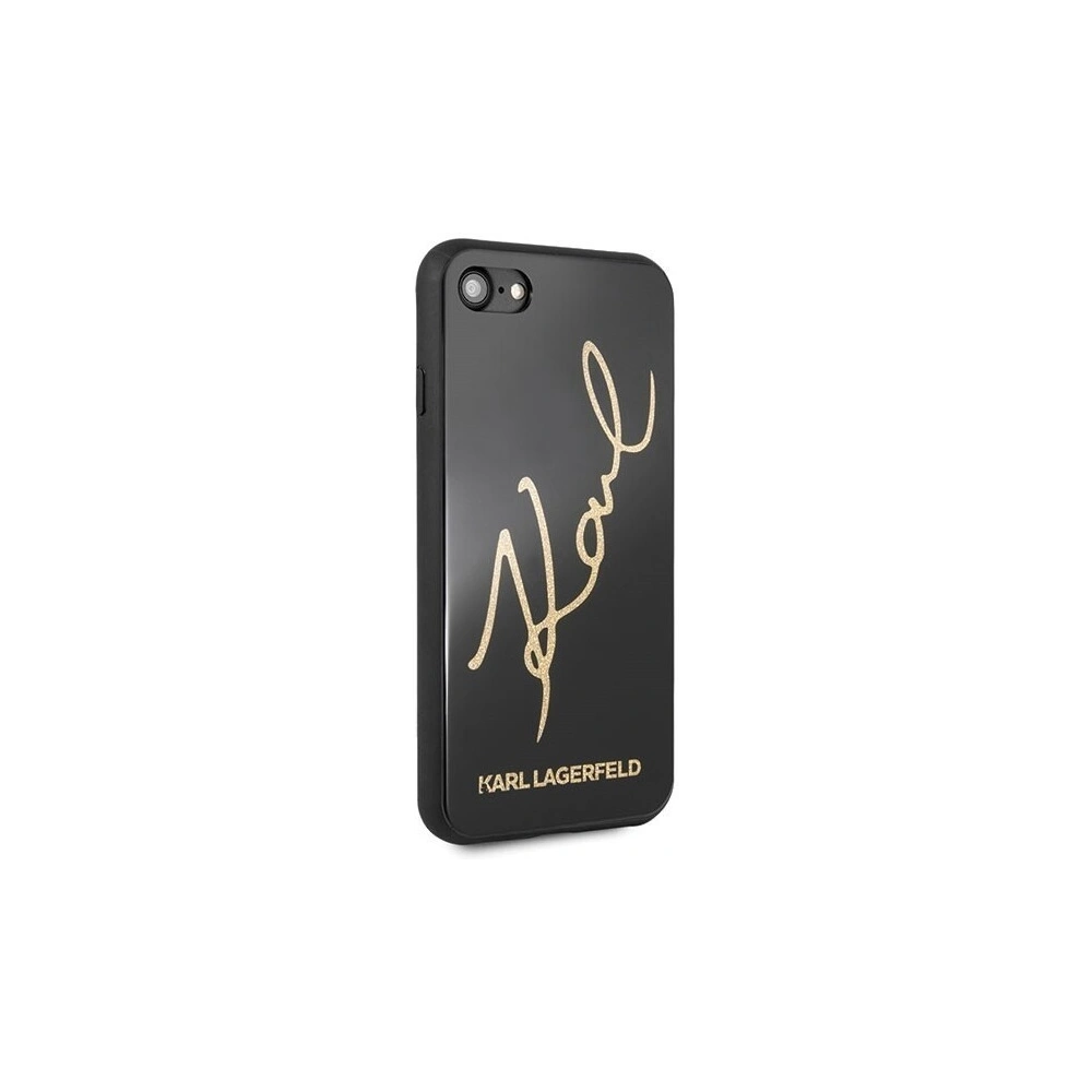 Hurtownia GSM - Karl Lagerfeld KLHCI8DLKSBK Apple iPhone SE 2022/SE 2020/8/7 czarny/black hard case Signature Glitter - KLD069BLK - {ean13} - Hurt
