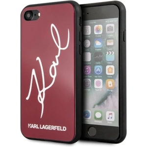 Hurtownia GSM - Karl Lagerfeld KLHCI8DLKSRE Apple iPhone SE 2022/SE 2020/8/7 czerwony/red hard case Signature Glitter - KLD070RED - {ean13} - Hurt