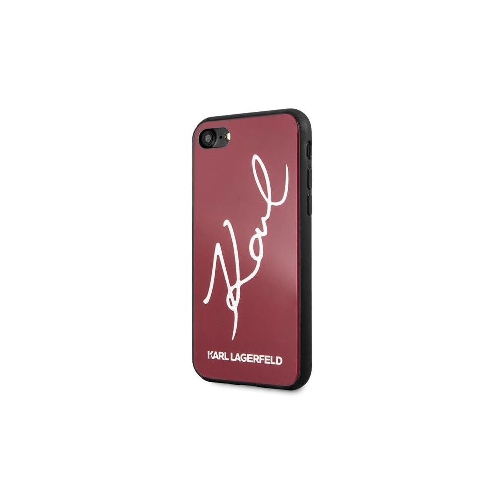 Hurtownia GSM - Karl Lagerfeld KLHCI8DLKSRE Apple iPhone SE 2022/SE 2020/8/7 czerwony/red hard case Signature Glitter - KLD070RED - {ean13} - Hurt