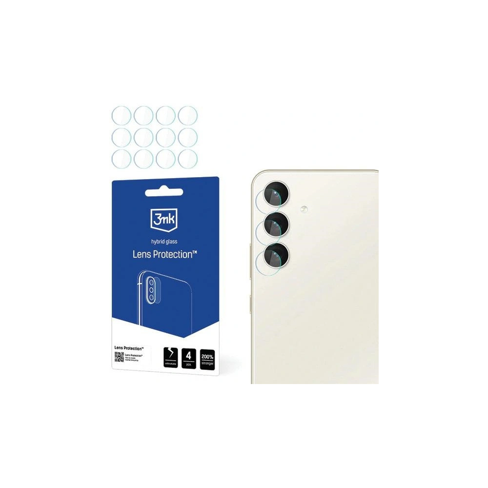 Hurtownia GSM - Szkło hybrydowe na obiektyw aparatu 3MK Lens Protection Samsung Galaxy S24 [4 PACK] - 3MK5628 - {ean13} - Hurt