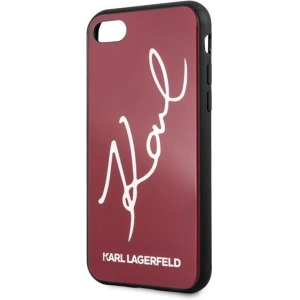 Hurtownia GSM - Karl Lagerfeld KLHCI8DLKSRE Apple iPhone SE 2022/SE 2020/8/7 czerwony/red hard case Signature Glitter - KLD070RED - {ean13} - Hurt