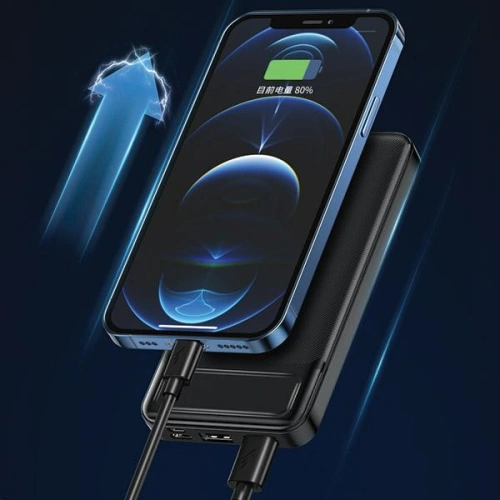 Powerbank AWEI P5K 2xUSB-A, 2xUSB-C 10000mAh 2.1A czarny/black