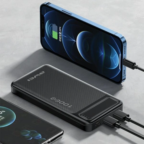 Powerbank AWEI P5K 2xUSB-A, 2xUSB-C 10000mAh 2.1A czarny/black