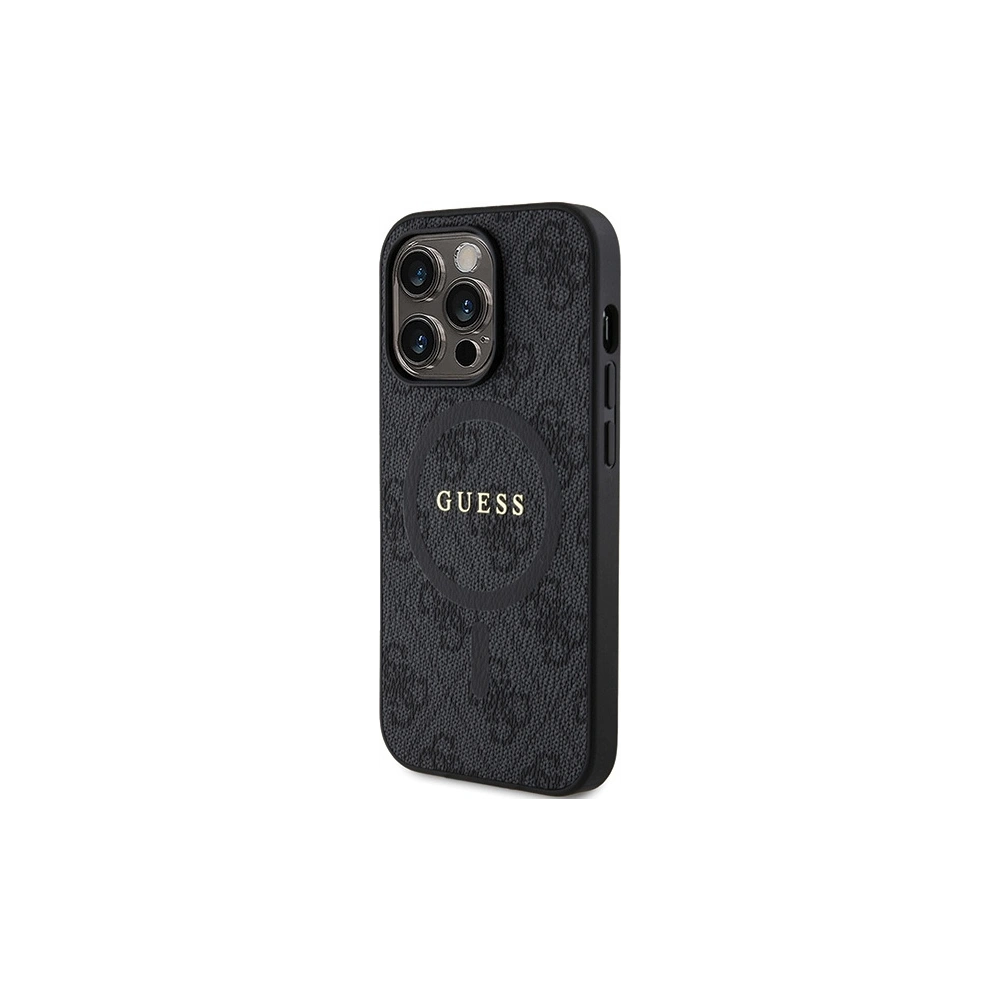 Hurtownia GSM - Etui Guess GUHMP15LG4GFRK Apple iPhone 15 Pro hardcase 4G Collection Leather Metal Logo MagSafe černá/black - GUE3229 - {ean13} - Hurt