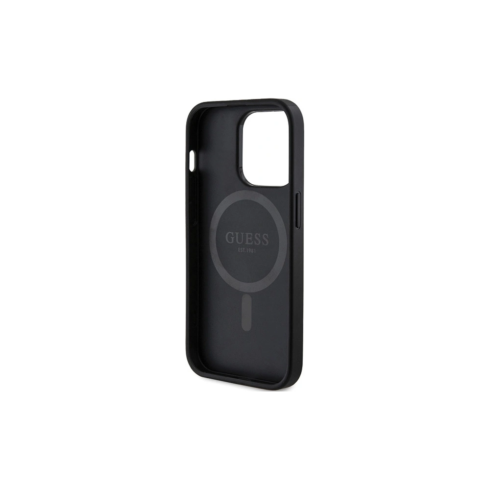 Hurtownia GSM - Etui Guess GUHMP15LG4GFRK Apple iPhone 15 Pro hardcase 4G Collection Leather Metal Logo MagSafe černá/black - GUE3229 - {ean13} - Hurt