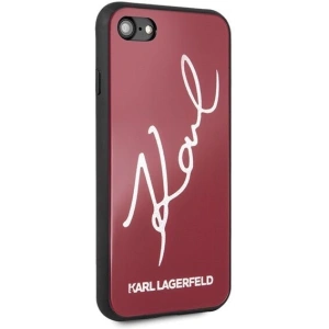 Hurtownia GSM - Karl Lagerfeld KLHCI8DLKSRE Apple iPhone SE 2022/SE 2020/8/7 czerwony/red hard case Signature Glitter - KLD070RED - {ean13} - Hurt