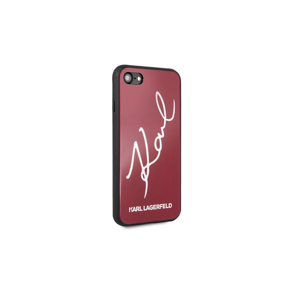 Hurtownia GSM - Karl Lagerfeld KLHCI8DLKSRE Apple iPhone SE 2022/SE 2020/8/7 czerwony/red hard case Signature Glitter - KLD070RED - {ean13} - Hurt