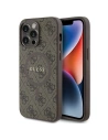 Etui Guess GUHMP15LG4GFRW Apple iPhone 15 Pro hardcase 4G Collection Leather Metal Logo MagSafe brązowy/brown