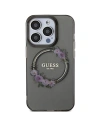 Hurtownia GSM - Etui Guess GUHMP15LHFWFCK Apple iPhone 15 Pro hardcase IML Flowers Wreatch MagSafe czarny/black - GUE3232 - {ean13} - Hurt