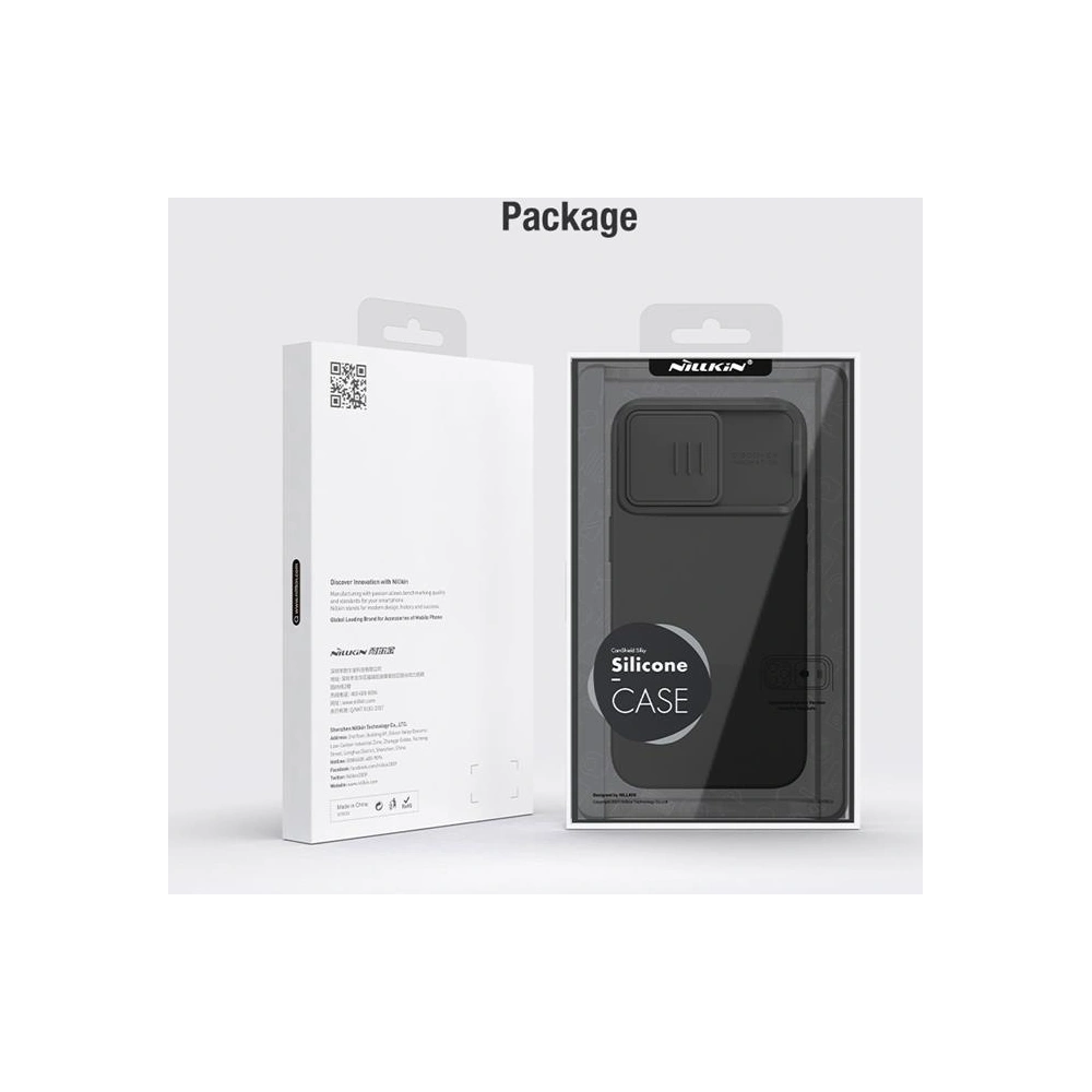 Hurtownia GSM - Etui Nillkin CamShield Silky Magnetic Silicon Apple iPhone 15 Pro černý/black - NLK1461 - {ean13} - Hurt