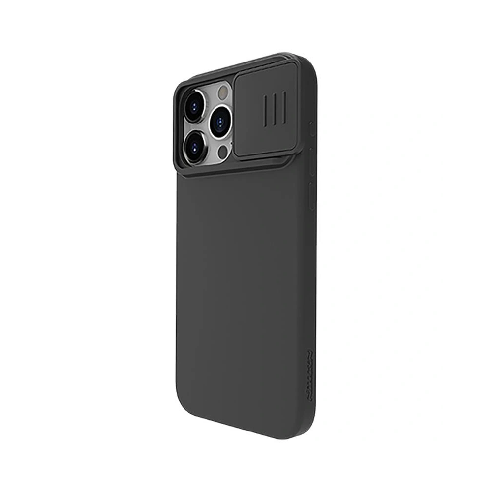Hurtownia GSM - Etui Nillkin CamShield Silky Magnetic Silicon Apple iPhone 15 Pro Max černý/black - NLK1463 - {ean13} - Hurt