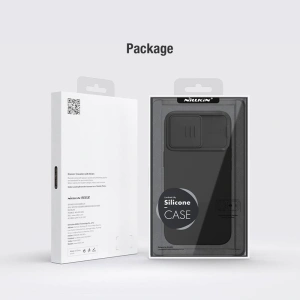 Hurtownia GSM - Etui Nillkin CamShield Silky Magnetic Silicon Apple iPhone 15 Pro Max negru/black - NLK1463 - {ean13} - Hurt