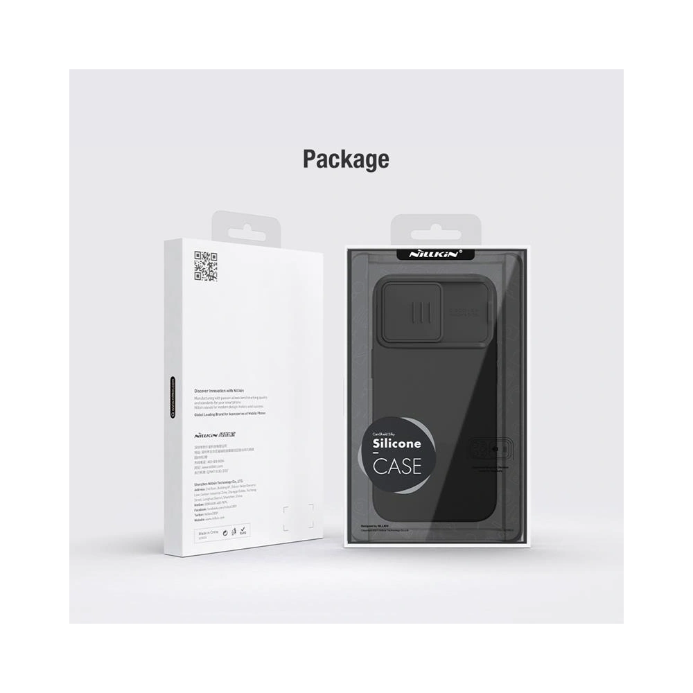 Hurtownia GSM - Case Nillkin CamShield Silky Magnetic Silicon Apple iPhone 15 Pro Max schwarz/black - NLK1463 - {ean13} - Hurt