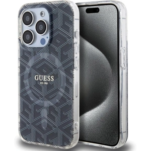Hurtownia GSM - Etui Guess GUHMP15LHGCUSTGK Apple iPhone 15 Pro hardcase IML GCube MagSafe fekete/black - GUE3234 - {ean13} - Hurt