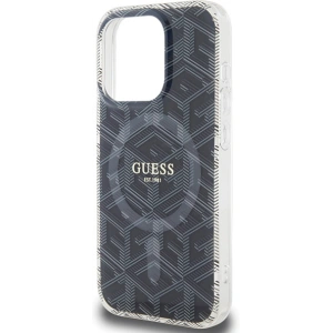 Etui Guess GUHMP15LHGCUSTGK Apple iPhone 15 Pro hardcase IML GCube MagSafe fekete/black