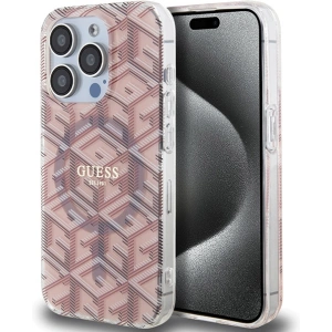 Hurtownia GSM - Etui Guess GUHMP15LHGCUSTGP Apple iPhone 15 Pro hardcase IML GCube MagSafe rózsaszín/pink - GUE3235 - {ean13} - Hurt