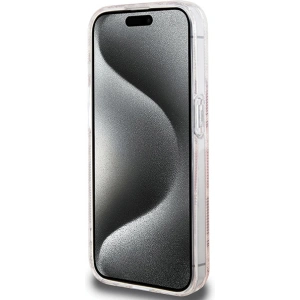 Etui Guess GUHMP15LHGCUSTGP Apple iPhone 15 Pro hardcase IML GCube MagSafe rózsaszín/pink