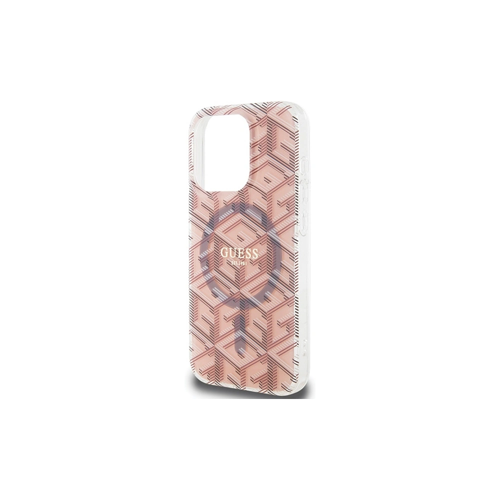Wholesale Guess GUHMP15LHGCUSTGP Apple iPhone 15 Pro hardcase IML GCube MagSafe pink - GUE3235 - {ean13} - Hurt