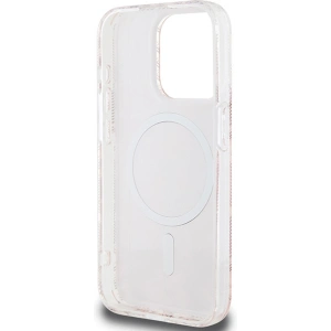 Etui Guess GUHMP15LHGCUSTGP Apple iPhone 15 Pro hardcase IML GCube MagSafe rózsaszín/pink