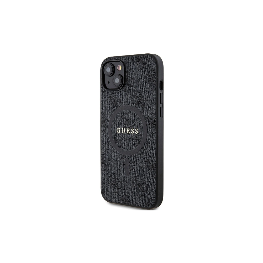 Hurtownia GSM - Case Guess GUHMP15MG4GFRK Apple iPhone 15 Plus / 14 Plus Hardcase 4G Collection Leder Metall-Logo MagSafe schwarz/black - GUE3238 - {ean13} - Hurt