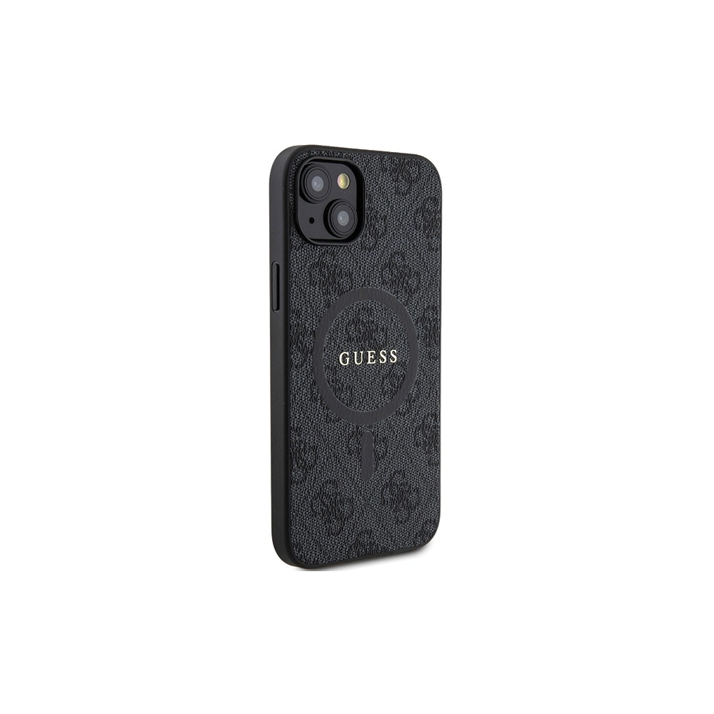 Hurtownia GSM - Case Guess GUHMP15MG4GFRK Apple iPhone 15 Plus / 14 Plus Hardcase 4G Collection Leder Metall-Logo MagSafe schwarz/black - GUE3238 - {ean13} - Hurt