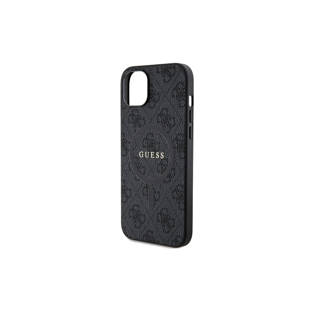 Hurtownia GSM - Case Guess GUHMP15MG4GFRK Apple iPhone 15 Plus / 14 Plus Hardcase 4G Collection Leder Metall-Logo MagSafe schwarz/black - GUE3238 - {ean13} - Hurt
