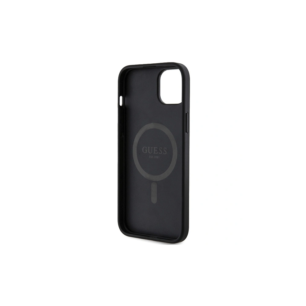 Wholesale Guess GUHMP15MG4GFRK Apple iPhone 15 Plus / 14 Plus hardcase 4G Collection Leather Metal Logo MagSafe black - GUE3238 - {ean13} - Hurt