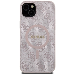 Hurtownia GSM - Etui Guess GUHMP15MG4GFRP Apple iPhone 15 Plus / 14 Plus hardcase 4G Collection Leather Metal Logo MagSafe růžový/pink - GUE3239 - {ean13} - Hurt