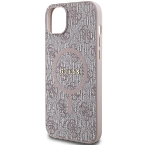 Hurtownia GSM - Etui Guess GUHMP15MG4GFRP Apple iPhone 15 Plus / 14 Plus hardcase 4G Collection Leather Metal Logo MagSafe růžový/pink - GUE3239 - {ean13} - Hurt