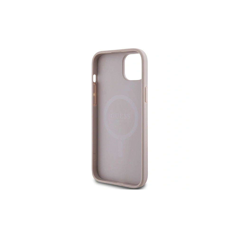 Hurtownia GSM - Etui Guess GUHMP15MG4GFRP Apple iPhone 15 Plus / 14 Plus hardcase 4G Collection Leather Metal Logo MagSafe roz/roz - GUE3239 - {ean13} - Hurt