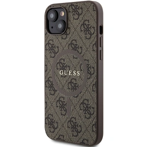 Hurtownia GSM - Etui Guess GUHMP15MG4GFRW Apple iPhone 15 Plus / 14 Plus hardcase 4G Collection Leather Metal Logo MagSafe maro/brown - GUE3240 - {ean13} - Hurt