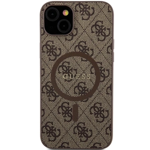 Hurtownia GSM - Etui Guess GUHMP15MG4GFRW Apple iPhone 15 Plus / 14 Plus hardcase 4G Collection Leather Metal Logo MagSafe hnědý/brown - GUE3240 - {ean13} - Hurt