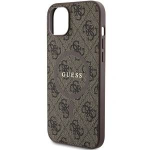 Hurtownia GSM - Etui Guess GUHMP15MG4GFRW Apple iPhone 15 Plus / 14 Plus hardcase 4G Collection Leather Metal Logo MagSafe hnědý/brown - GUE3240 - {ean13} - Hurt